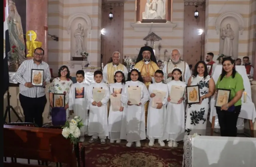 بطريرك الأقباط الكاثوليك يترأس عيد العائلة المقدسة والمناولة الاحتفالية بالمطرية