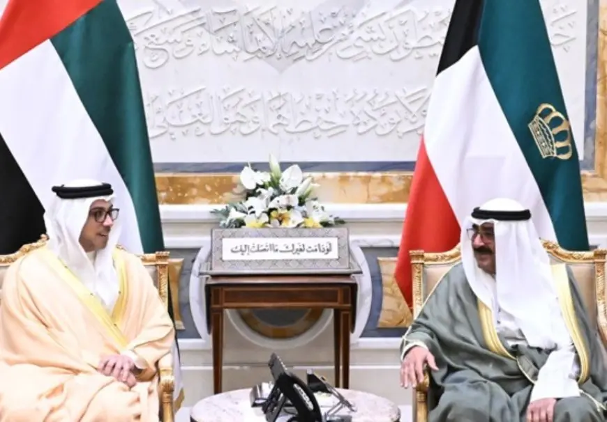 أمير الكويت ونائب رئيس الإمارات يبحثان العلاقات ومستجدات إقليمية