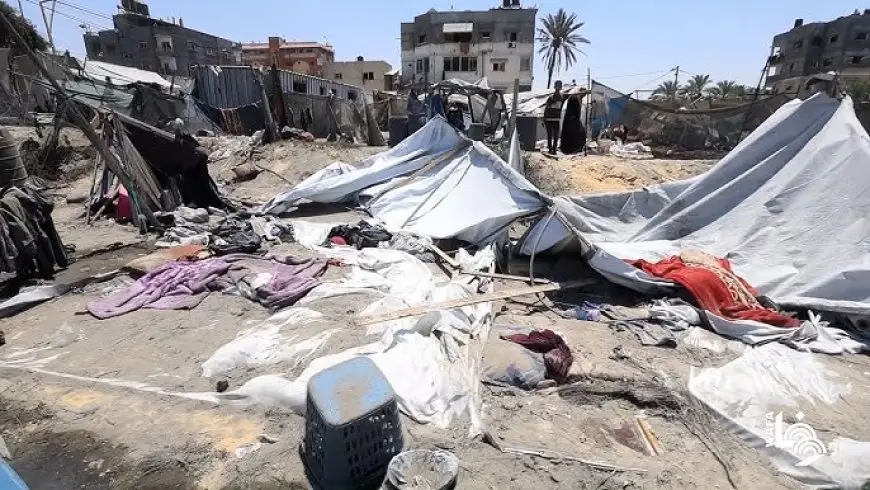 شهداء ومصابون في قصف خيمة تؤوي نازحين غرب خان يونس