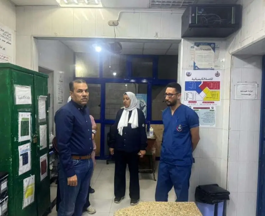 وكيل صحة البحيرة يتفقد مستشفى الصدر بدمنهور لمتابعة سير العمل وجودة الخدمة الطبية