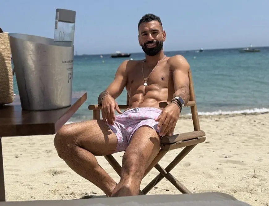 محمد صلاح يستمتع بعطلته الصيفية