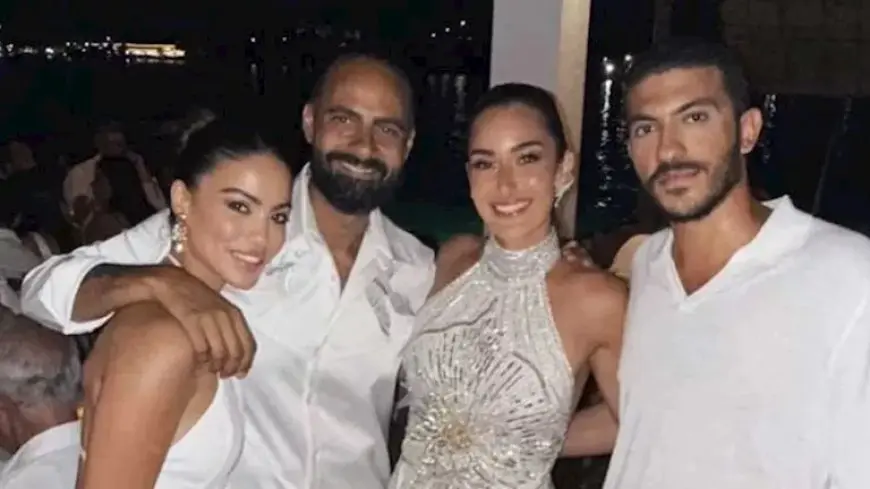 أمينة خليل تقيم حفل زفاف جديد باليونان (صورة)