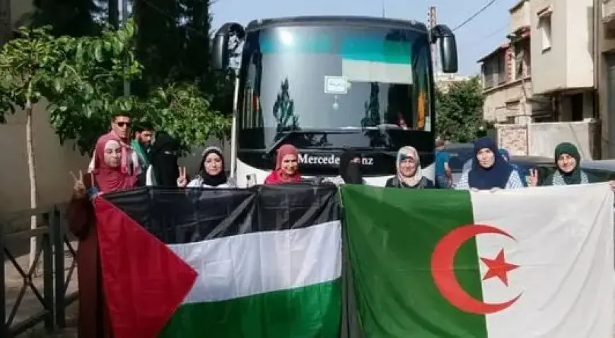 دخول قافلة الصمود لكسر الحصار عن غزة إلى ليبيا