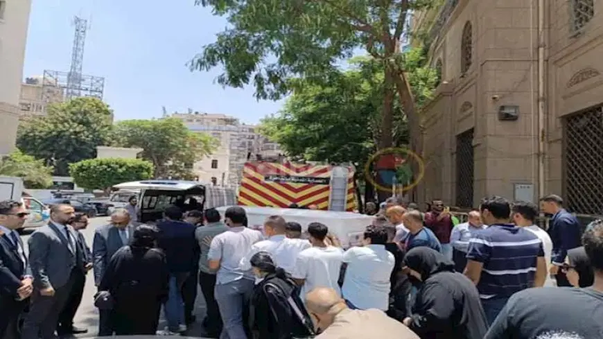 25 صورة من جنازة نجل الموسيقار صلاح الشرنوبي