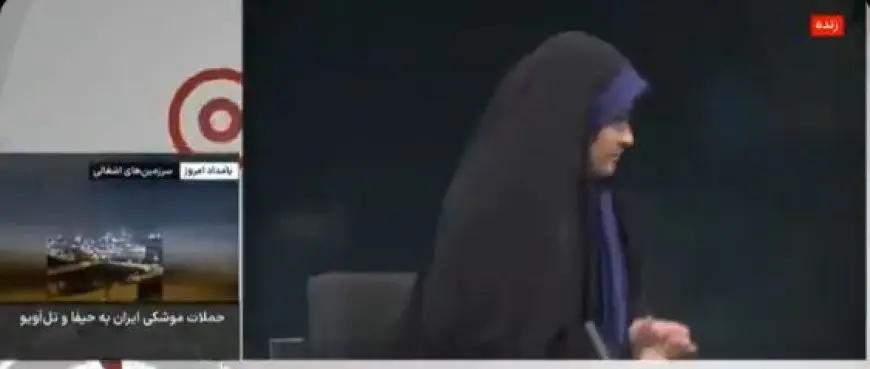 فيديو.. لحظة استهداف إسرائيل مبنى الإذاعة والتلفزيون في طهران أثناء البث المباشر