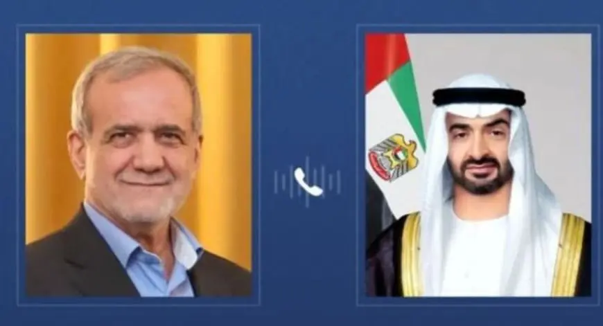 بن زايد يهاتف بزشكيان ضمن مساع إماراتية للتهدئة بين إيران وإسرائيل
