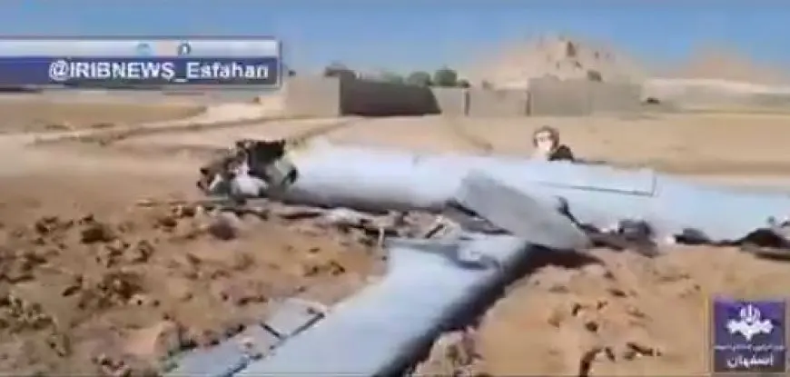 فيديو.. إيران تعلن إسقاط طائرة إسرائيلية من طراز هيرمس في أصفهان