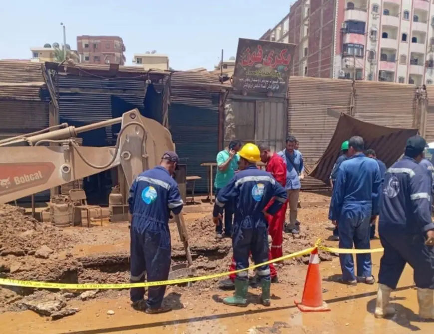 شركة غاز مصر تكشف تفاصيل كسر خط غاز بمنطقة السيل في أسوان وتحذر من الحفر دون تنسيق