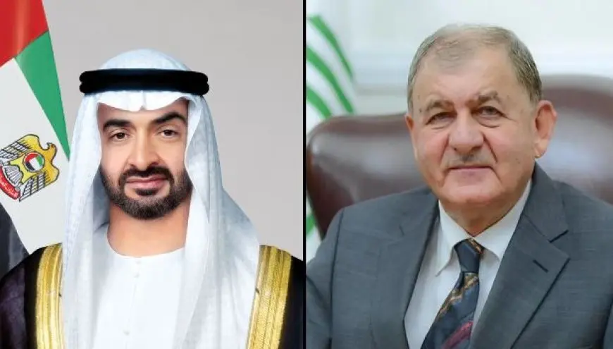 رئيسا الإمارات والعراق يؤكدان أهمية الحلول الدبلوماسية في المنطقة