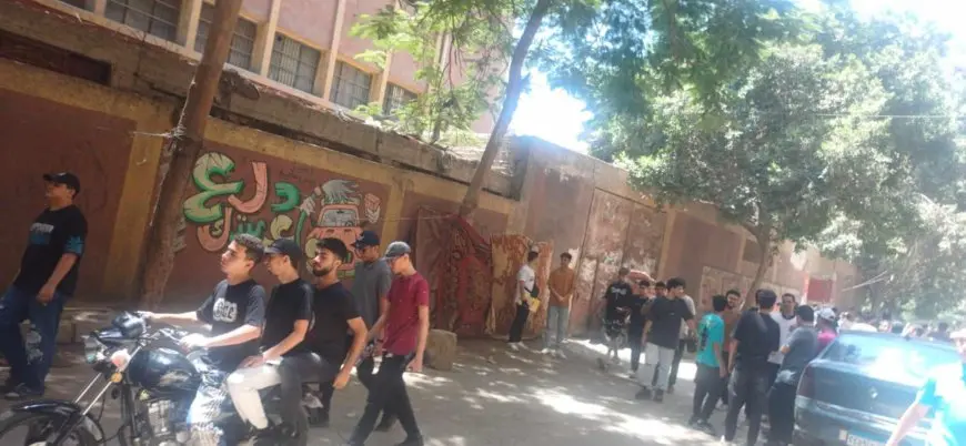 سعادة بين طلاب الثانوية العامة بعين شمس لسهولة امتحان الإنجليزي