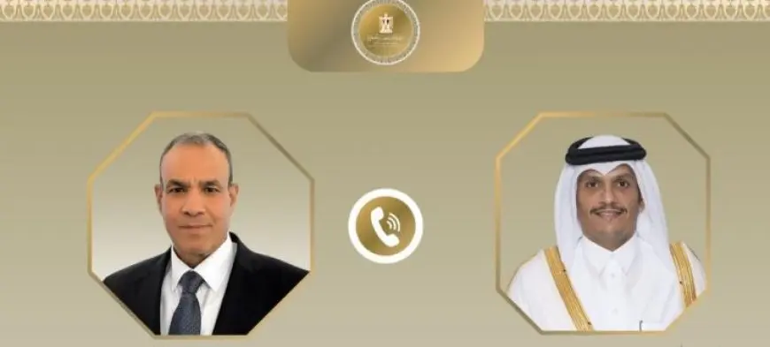 وزير الخارجية ونظيره القطري يبحثان جهود استئناف وقف إطلاق النار وحقن دماء الشعب الفلسطيني