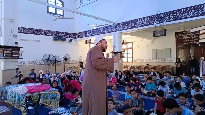الأوقاف تعقد لقاء تفاعليا للأطفال ضمن النشاط الصيفي بمسجد جنة الفردوس في مدينة الشروق