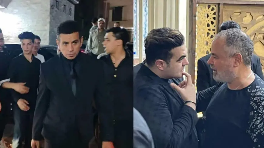 فنانون شعبيون في عزاء المطرب الشعبي أحمد عامر بالحامْدية الشاذلية