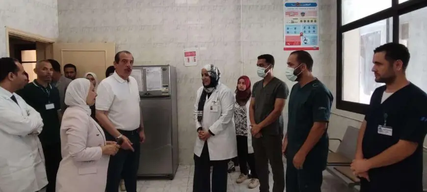 نائب وزير الصحة يوجه بزيادة التعاقد مع الأخصائيين بمستشفى حميات التل الكبير في الإسماعيلية
