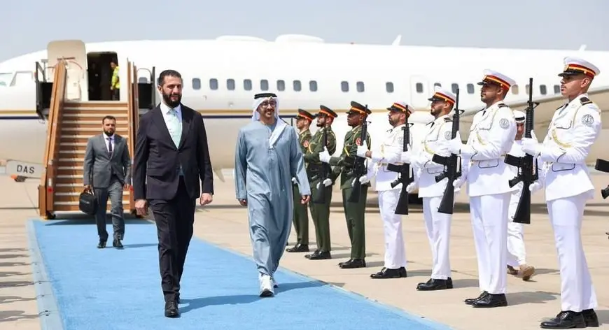 أحمد الشرع يصل الإمارات