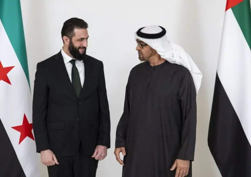 الشرع للشيخ محمد بن زايد: سوريا تريد الاستفادة من التجربة الإماراتية