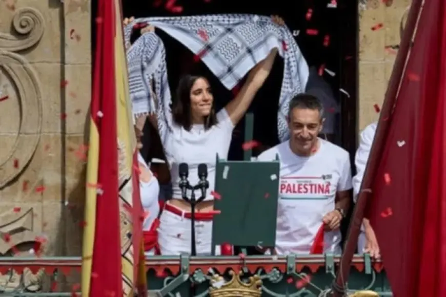 هتافات داعمة لفلسطين في افتتاح مهرجان سان فيرمين بإسبانيا