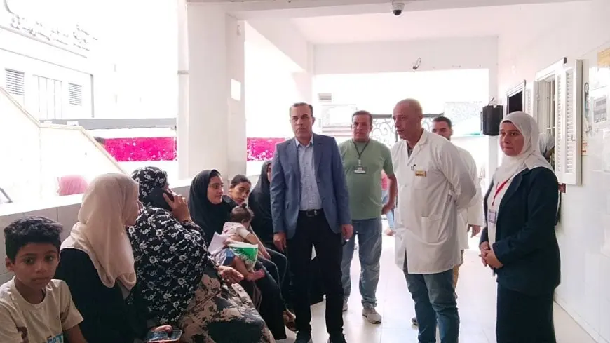 وكيل صحة البحيرة يتفقد مستشفى الأطفال التخصصي بأبوحمص