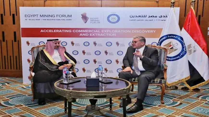 وزير البترول يبحث مع نائب وزير الصناعة السعودي التعاون في قطاع التعدين