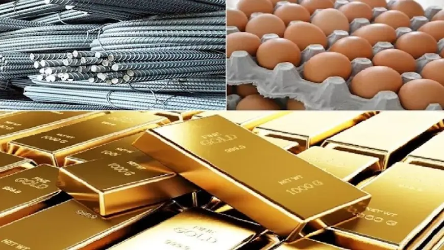 خريطة الأسعار اليوم: ارتفاع الحديد والبيض وانخفاض الذهب