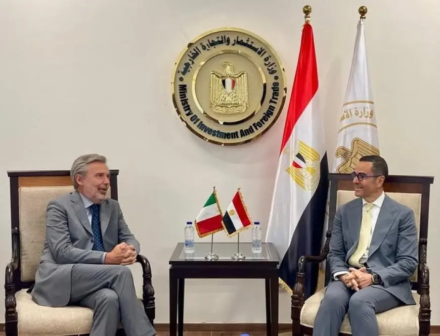 وزير الاستثمار يبحث مع سفير إيطاليا بالقاهرة سبل تعزيز العلاقات الاقتصادية بين البلدين