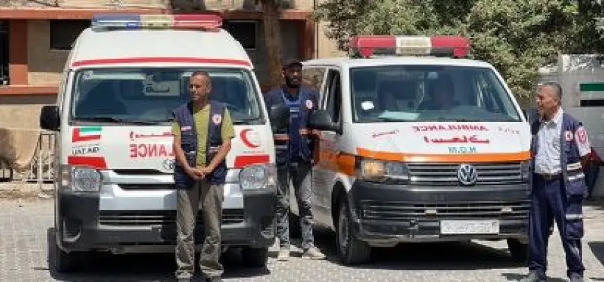 إطلاق صفارات سيارات الإسعاف بشكل موحد في غزة كنداء استغاثة