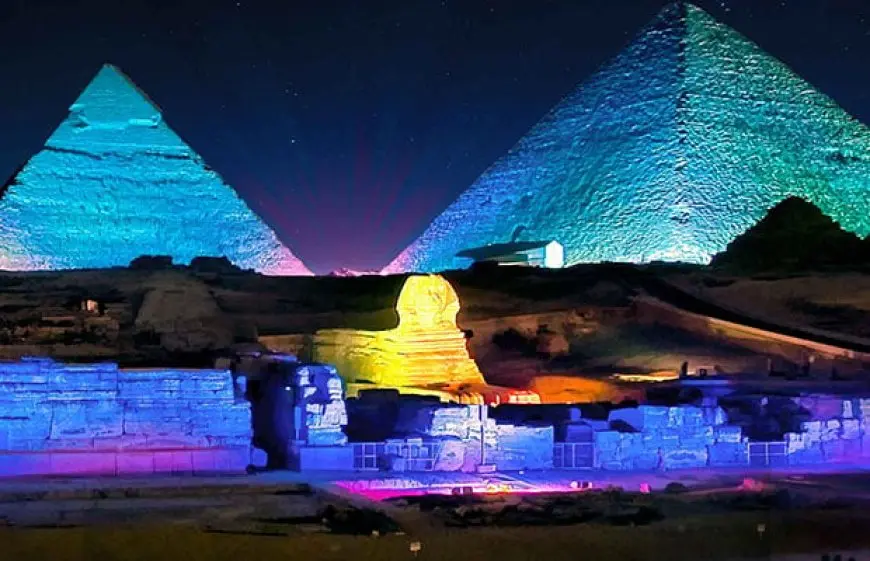 بدء عروض الصوت والضوء بمنطقة الأهرامات اعتبارا من 25 يوليو