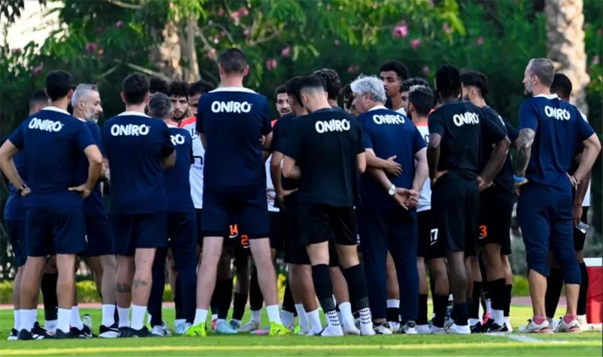 محاضرة فنية وخططية من فيريرا للاعبي الزمالك في معسكر العاصمة
