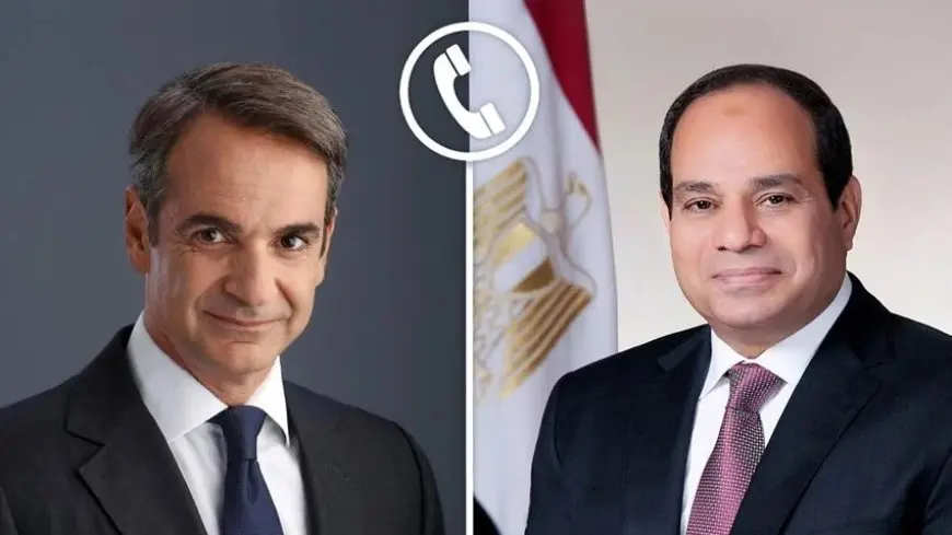 الرئيس السيسي ورئيس وزراء اليونان يبحثان ملف تعيين الحدود البحرية في شرق المتوسط