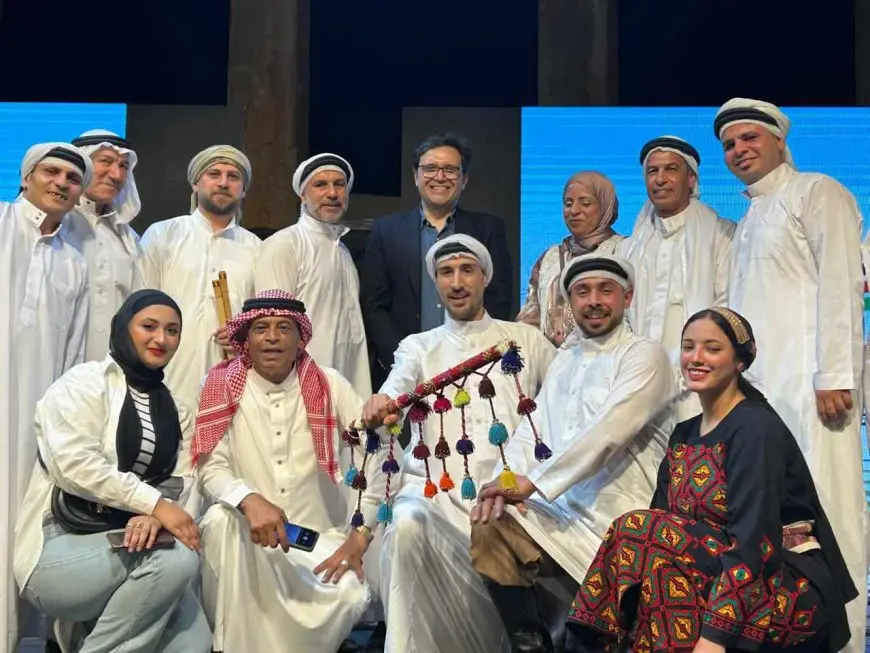 الفن السيناوي يضيء ليالي جرش في الأردن بحضور وزير الثقافة