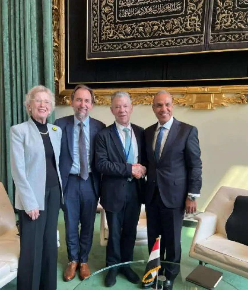 وزير الخارجية يلتقي بقادة مجموعة الحكماء The Elders الداعمة للسلام