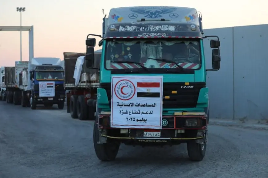 وزيرة التضامن: 4500 طن مساعدات دخلت غزة خلال 4 أيام عبر قافلة زاد العزة