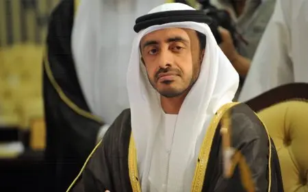 وزير خارجية الإمارات يدعو المجتمع الدولي إلى الاعتراف بدولة فلسطين