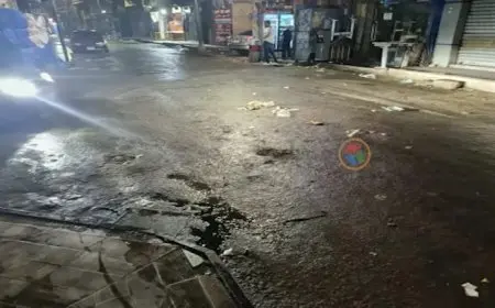 أمطار الصيف تفاجئ أهالي كفر الشيخ (صور)