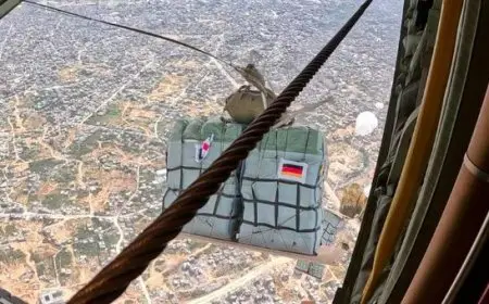 الجيش الألماني يسير أول طلعاته الإغاثية إلى قطاع غزة