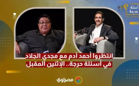 انتظروا أحمد آدم مع مجدي الجلاد في أسئلة حرجة.. الإثنين المقبل