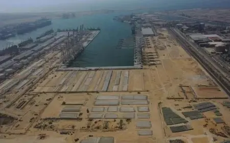 أحدث تصوير جوي لمحطة حاويات “تحيا مصر 1” بميناء دمياط