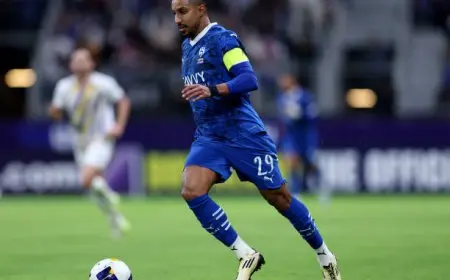 الهلال يعلن عودة سالم الدوسري إلى التدريبات