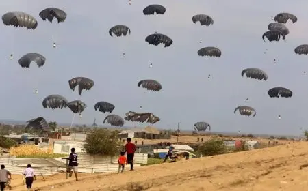 الأردن و3 دول أخرى ينفذون 5 إنزالات جوية للمساعدات على غزة