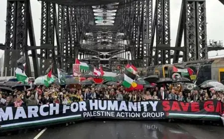 مظاهرات حاشدة في سيدني بأستراليا تضامنًا مع غزة (فيديو-صور)