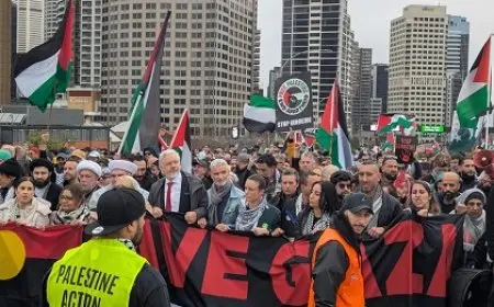 وزير خارجية إسرائيل يهاجم مظاهرة في أستراليا طالبت بوقف الإبادة في غزة