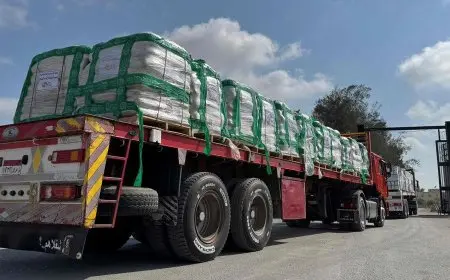 غزة: الاحتلال سمح بإدخال 14% فقط من المساعدات المطلوبة خلال 8 أيام