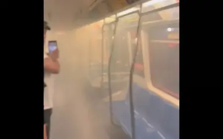 اندلاع حريق في عربة قطار بمدينة نيويورك وإجلاء الركاب وسط دخان كثيف