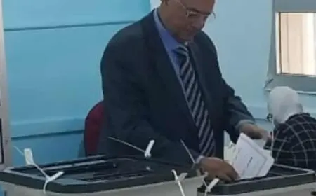 رئيس المجلس القومي لحقوق الإنسان يدلي بصوته في انتخابات الشيوخ: المشاركة ركيزة أساسية لبناء دولة القانون