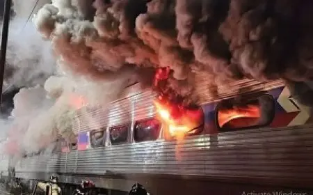 أمريكا: اندلاع حريق في عربة قطار بمدينة نيويورك