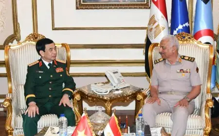 وزير الدفاع يلتقى نظيره الفيتنامي لبحث التعاون العسكرى فى العديد من المجالات