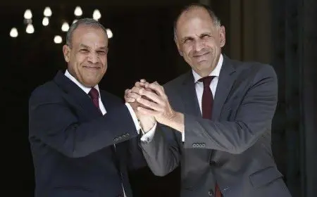 وزير الخارجية لنظيره اليوناني: مشروع الربط الكهربائي بين البلدين يسهم في تحقيق أمن الطاقة لأوروبا