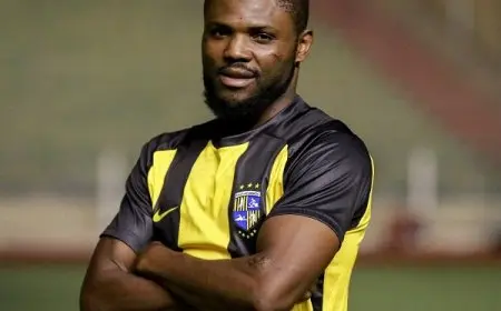 المقاولون العرب يعلن تعاقده مع المهاجم النيجيري بنجامين أكور