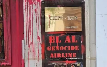 بعدما هاجمه متضامنون مع غزة.. شركة الطيران الإسرائيلية تغلق مكتبها في باريس