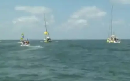 فيديو| أسطول بحري مدني إسرائيلي يتوجّه نحو غزة